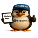 Expertini Customer Support Penguin providing help